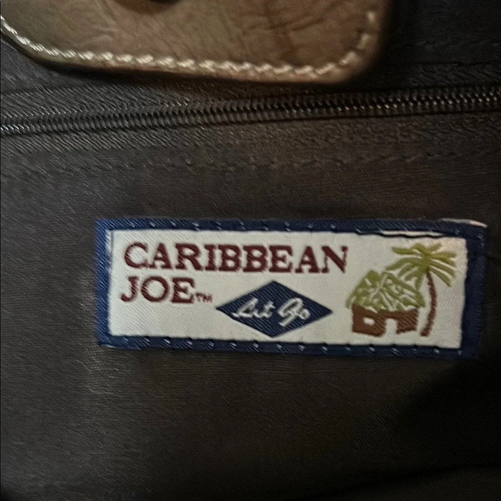Caribbean Joe Striped Tote Bag EUC - Picture 2 of 12